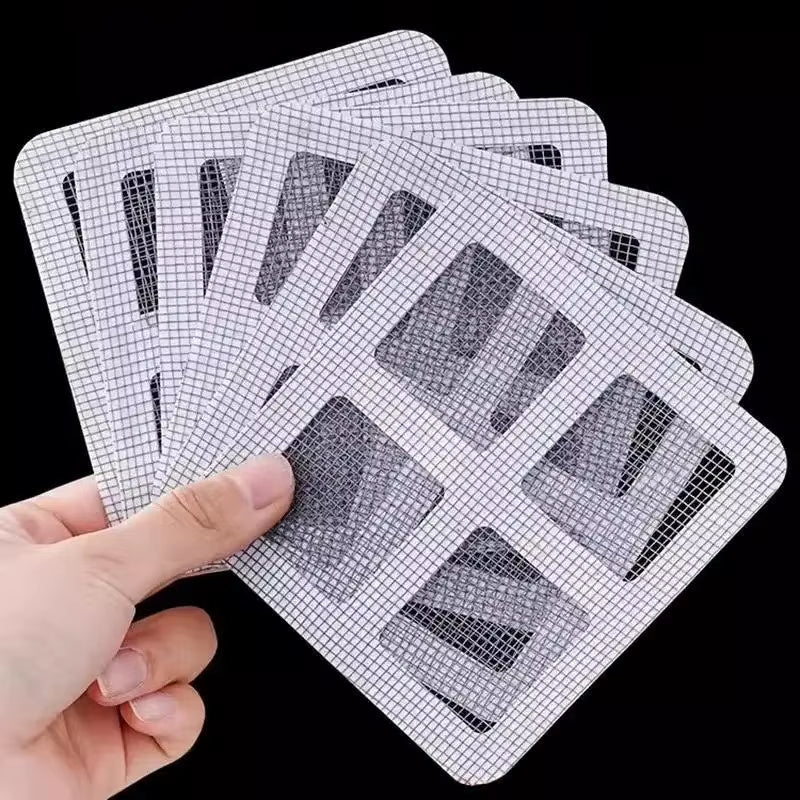 Disposable Hair Catchers for Shower Mesh Shower Drain Covers - Floor Sink Strainer Filter Mesh Stickers Bathroom Accessories