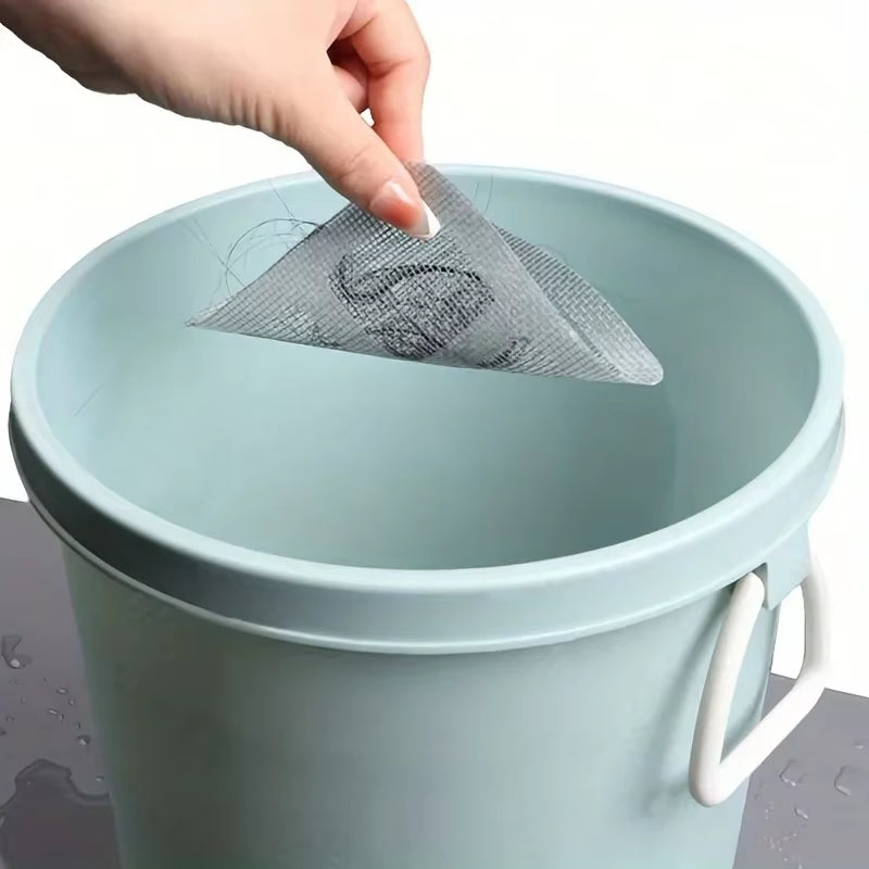 Disposable Hair Catchers for Shower Mesh Shower Drain Covers - Floor Sink Strainer Filter Mesh Stickers Bathroom Accessories